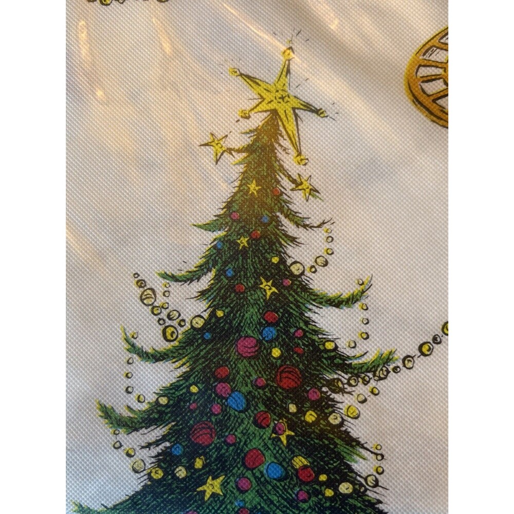 The Grinch Christmas Vinyl Tablecloth Nice & Thick 70” x 52” NEW! - Picture 4 of 10